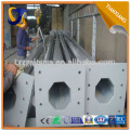 Power coating steel Q235 galvanizado postes de alumbrado público